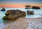 Tramonto sulla costa dei trabocchi. 
Nikon D700 + Sigma 12-24 + filtro GND