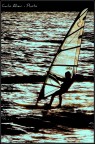 Windsurfing in the sun