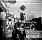 passing through