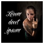 Immagine promozionale creata per uno studio di tatuaggi