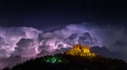 Temporale notturno sopra il Castello di Zavattarello
