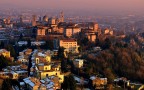 Bergamo alta al tramonto Bergamo alta al tramonto