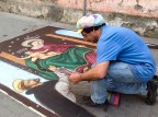 Artista di strada....Pompei... Artista di strada....Pompei...