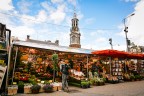 Amsterdam, mercato galleggiante dei fiori sul Singel Amsterdam, mercato galleggiante dei fiori sul Singel