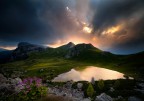 Tramonto al Passo Valparola Tramonto al Passo Valparola