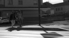 In the street