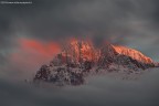 Civetta, parete nord-ovest, tramonto Civetta, parete nord-ovest, tramonto