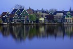 Ora blu a Crepuscolo a Zaanse Schans (Olanda)