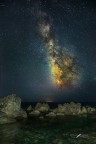 Milky way in a magical night