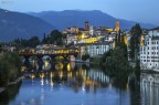 Bassano del Grappa into the blue time Bassano del Grappa into the blue time