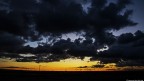 Large clouds at sunset Large clouds at sunset
