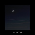 Luna linee e stelle
