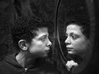 At the mirror? At the mirror?