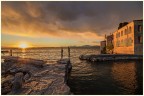 Tramonto su punta San Vigilio - lago di Garda