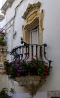 Splendida porta finestra barocca a Martina Franca (TA). Splendida porta finestra barocca a Martina Franca (TA).