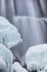 Waterfall in winter Waterfall in winter