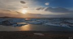 Tramonto a Jokulsarlon Tramonto a Jokulsarlon