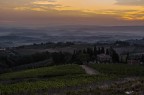 Alba nelle colline di San Gimignano. Alba nelle colline di San Gimignano.