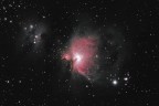 Grande nebulosa di Orione e uomo che corre... Grande nebulosa di Orione e uomo che corre...