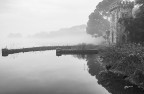 Leggera foschia al tramonto.. Lago Puccini. Leggera foschia al tramonto.. Lago Puccini.