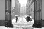 Via Moscova sotto la neve Via Moscova sotto la neve