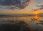 Tramonto sul lago di Massaciuccoli. Tramonto sul lago di Massaciuccoli.
