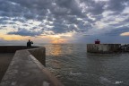 Tramonto d'inverno. M.di Pisa. Tramonto d'inverno. M.di Pisa.