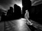 walking in the B/W walking in the B/W
