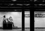 Waiting for subway train Waiting for subway train