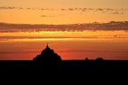 Tramonto a Mont Saint Michel Tramonto a Mont Saint Michel