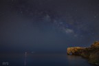 Via lattea allo scoglio dell'elefante. Via lattea allo scoglio dell'elefante.