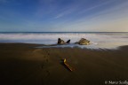 La spiaggia nera del Costa Rica La spiaggia nera del Costa Rica