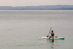 Man on the lake Man on the lake
