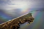Foto aerea dell'Isla Deserta - Faro Portogallo