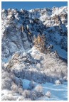Il minuscolo rifugio 'Città di Schio' nel silenzio invernale Il minuscolo rifugio 'Città di Schio' nel silenzio invernale