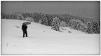 autoscatto montano sotto la nevicata autoscatto montano sotto la nevicata